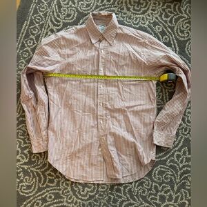 Brooks Brothers Red and White Striped Casual Shirt USA